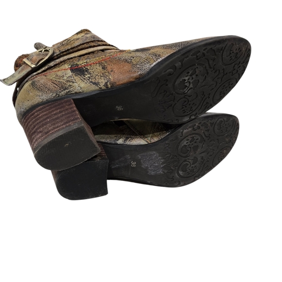 L'Artiste Spring Step Shazzam Leather Ankle Boots 5.5-6 - Picture 6 of 8